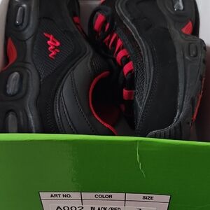 Kids Black and Red Sneakers